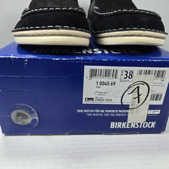 Birkenstock Unisex Duma Black Leather Slip-On Loafers Size  display picture 1